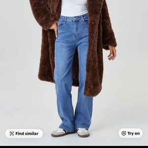 Classic Denim Wide-Leg  Jeans